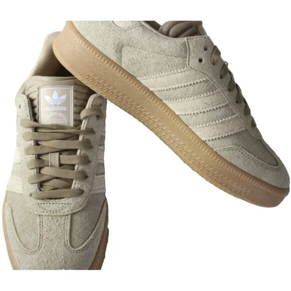 Adidas Men's Samba XLG Suede Sneakers Cardboard Beige Gum Sizes NIB JI3196 - Picture 4 of 5